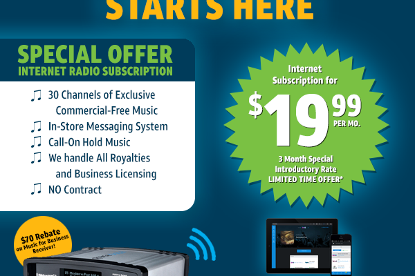 SiriusXM Music for Business Promo Discount