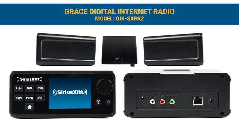 SiriusXM Music for Business Grace Digital Internet Radio GDI-SXBR2